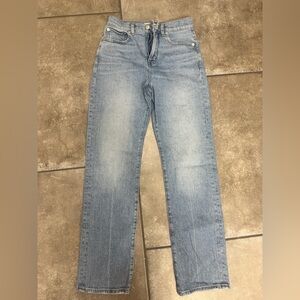 Madewell Women's Straight Leg Jeans - Light Blue